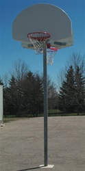 SINGLE OR DOUBLE SIDED OUTDOOR BASKETBALL BACKSTOP (POLE ONLY)
