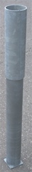 HOT DIPPED GALVANIZED GROUND SLEEVE WITH CAP FO 3 1/2" O.D. POST